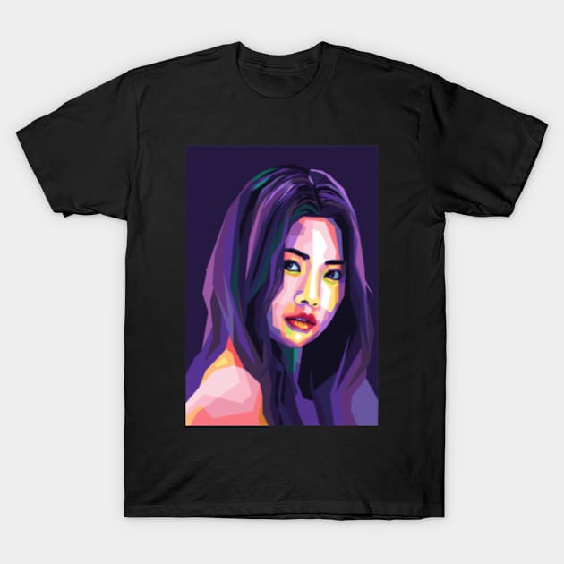 eunchae le sserafim kpop T-Shirt by Danwpap2